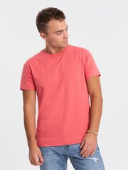 T-särk meestele Ombre Clothing, roosa hind ja info | Meeste T-särgid | kaup24.ee