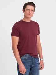 T-särk meestele Ombre Clothing 124277-7, punane hind ja info | Meeste T-särgid | kaup24.ee