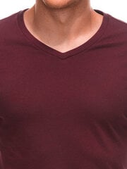 мужская однотонная футболка с v-образным вырезом em-tsbs-0101 - коричневая v10 124265-7 цена и информация | Мужские футболки | kaup24.ee
