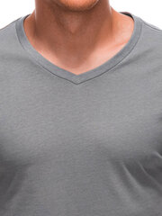 мужская базовая футболка с v-образным вырезом em-tsbs-0101 - серая v8 124263-5 цена и информация | Meeste T-särgid | kaup24.ee