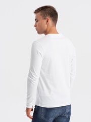 Мужская рубашка с длинным рукавом с принтом — белый 2 om-lspt-0119 124246-7 цена и информация | Мужские футболки | kaup24.ee