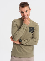 T-särk meestele Ombre Clothing 1242447, roheline цена и информация | Мужские футболки | kaup24.ee