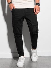 мужские брюки - черные p886 14805-7 цена и информация | Мужские брюки | kaup24.ee