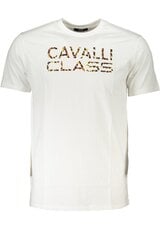 T-särk meestele Cavalli Class RXT60IJD060_BI00053, valge цена и информация | Мужские футболки | kaup24.ee