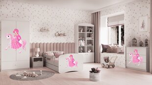 Кровать babydreams белая с ящиком, без матраса 140/70 цена и информация | Детские кровати | kaup24.ee