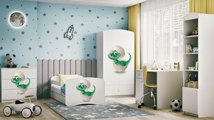 Кровать babydreams белая без ящика, с матрасом 180/80 цена и информация | Детские кровати | kaup24.ee