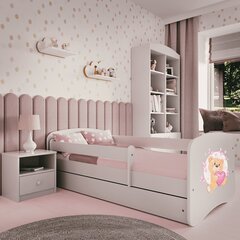 Белая кровать babydreams с ящиком и матрасом 180/80 цена и информация | Детские кровати | kaup24.ee