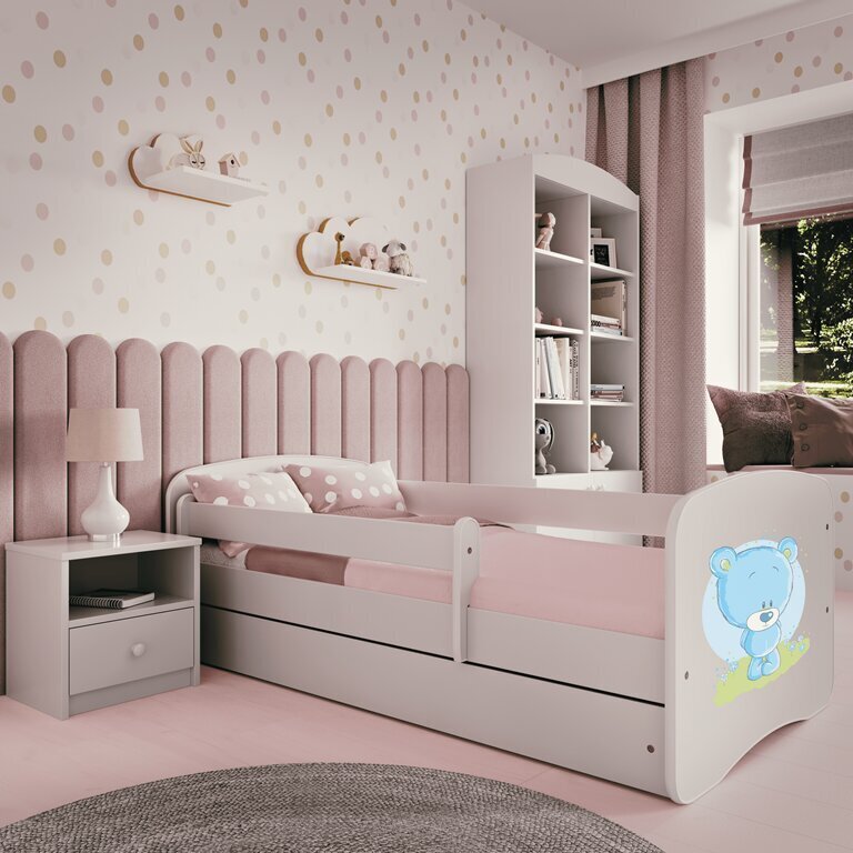 Lastevoodi sahtlita ja madratsita Kocot Kids BabyDreams, valge hind ja info | Lastevoodid | kaup24.ee