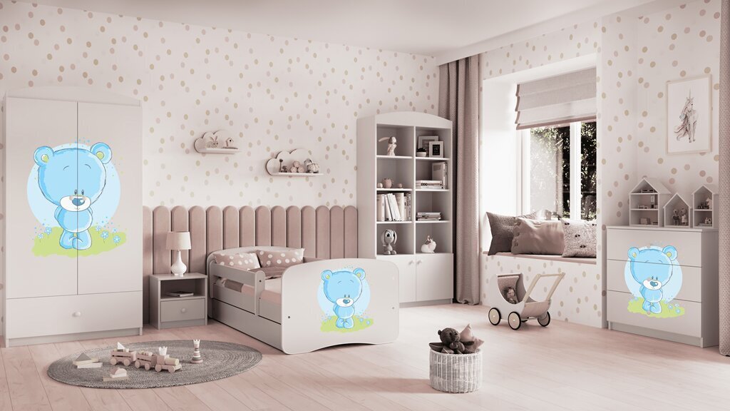 Lastevoodi sahtlita ja madratsita Kocot Kids BabyDreams, valge hind ja info | Lastevoodid | kaup24.ee