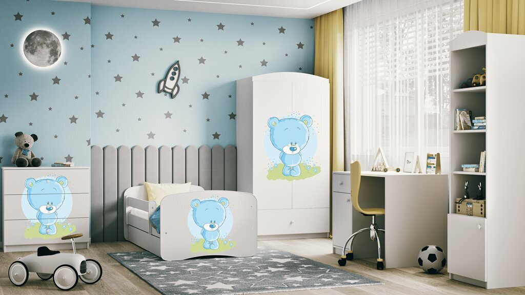 Lastevoodi sahtlita ja madratsita Kocot Kids BabyDreams, valge hind ja info | Lastevoodid | kaup24.ee