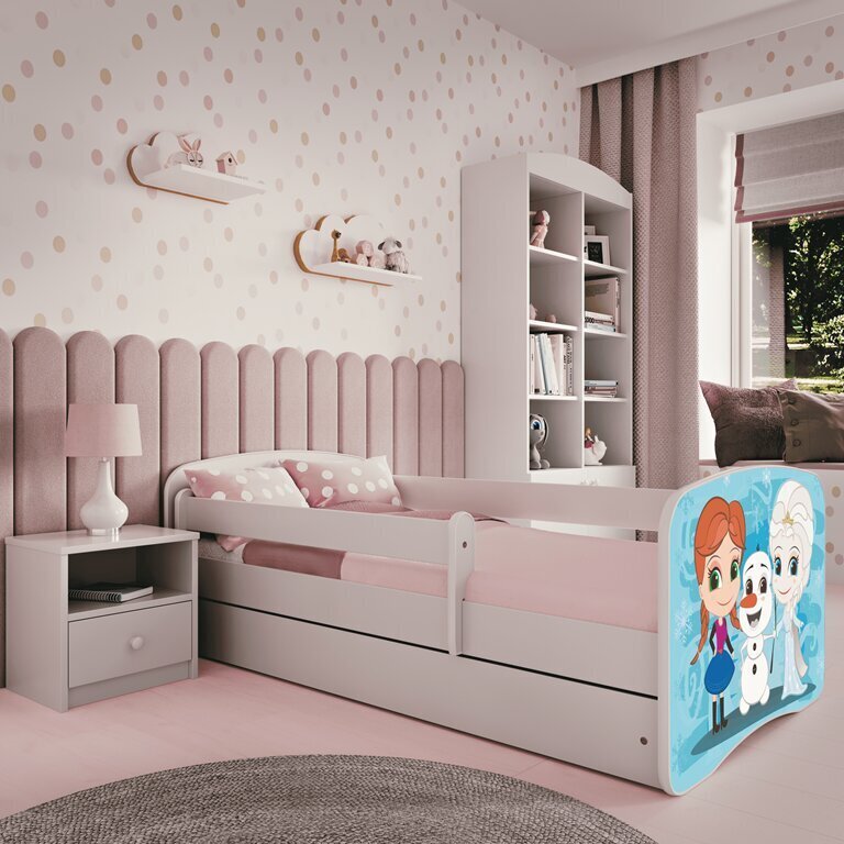 Lastevoodi sahtliga ja madratsita Kocot Kids BabyDreams, valge hind ja info | Lastevoodid | kaup24.ee