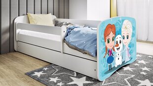 Lastevoodi sahtliga ja madratsiga Kocot Kids BabyDreams, valge цена и информация | Детские кровати | kaup24.ee