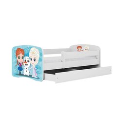 Белая кровать babydreams с ящиком и матрасом 180/80 цена и информация | Детские кровати | kaup24.ee