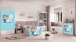 Lastevoodi sahtliga ja madratsiga Kocot Kids BabyDreams, valge hind ja info | Lastevoodid | kaup24.ee