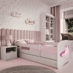 Lastevoodi sahtliga ja madratsita Kocot Kids BabyDreams, valge цена и информация | Детские кровати | kaup24.ee