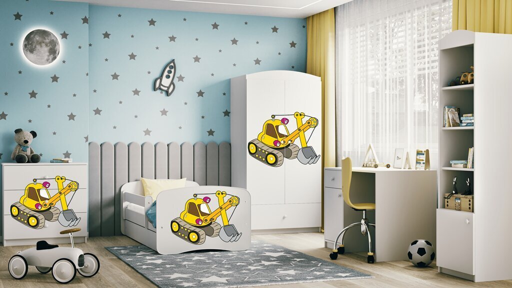 Lastevoodi sahtlita ja madratsita Kocot Kids BabyDreams, valge hind ja info | Lastevoodid | kaup24.ee