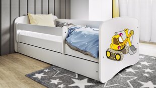Белая кровать babydreams с ящиком и матрасом 180/80 цена и информация | Детские кровати | kaup24.ee
