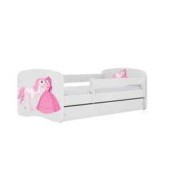 Кровать babydreams белая без ящика, с матрасом 160/80 цена и информация | Детские кровати | kaup24.ee