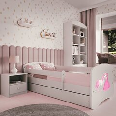 Белая кровать babydreams без ящика и матраса 140/70 цена и информация | Детские кровати | kaup24.ee