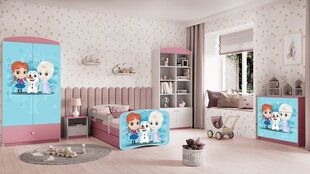 Babydreams розовая кровать с выдвижным ящиком и матрасом 160/80 цена и информация | Детские кровати | kaup24.ee