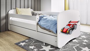 Белая кровать babydreams с ящиком и матрасом 140/70 цена и информация | Детские кровати | kaup24.ee