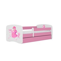 Babydreams розовая кровать с ящиком, без матраса 140/70 цена и информация | Детские кровати | kaup24.ee