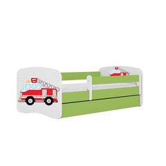 Кровать babydreams зеленая с ящиком, без матраса 160/80 цена и информация | Детские кровати | kaup24.ee