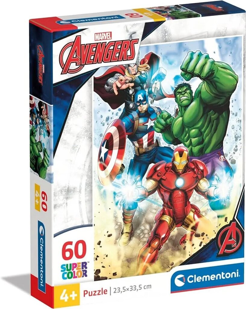 Pusle Clementoni Marvel Avengers, 60 tk. цена и информация | Pusled | kaup24.ee