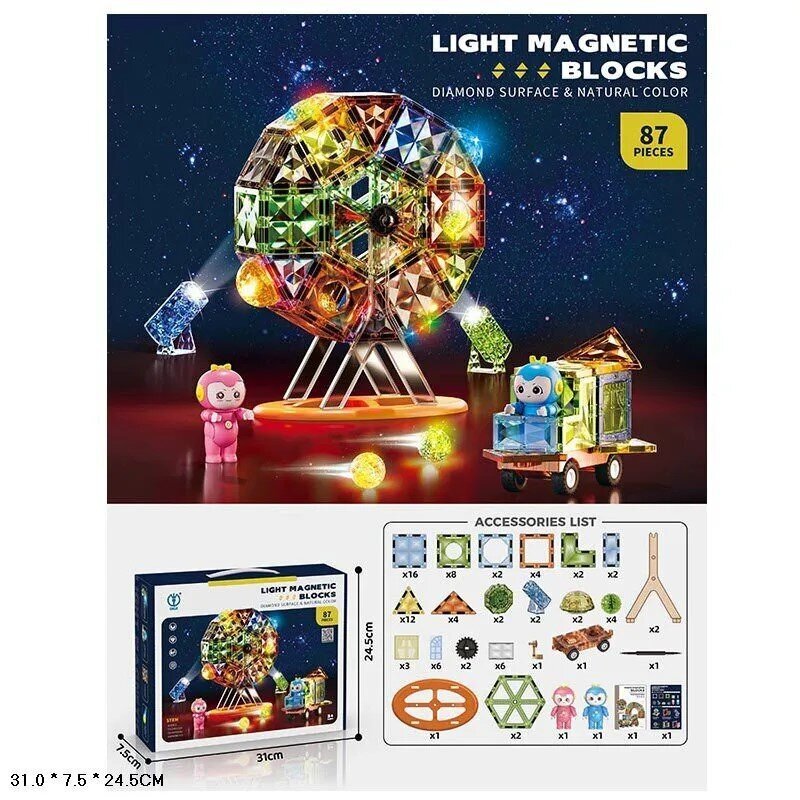 Magnetiline konstruktor Magic Magnetic Blocks hind ja info | Poiste mänguasjad | kaup24.ee
