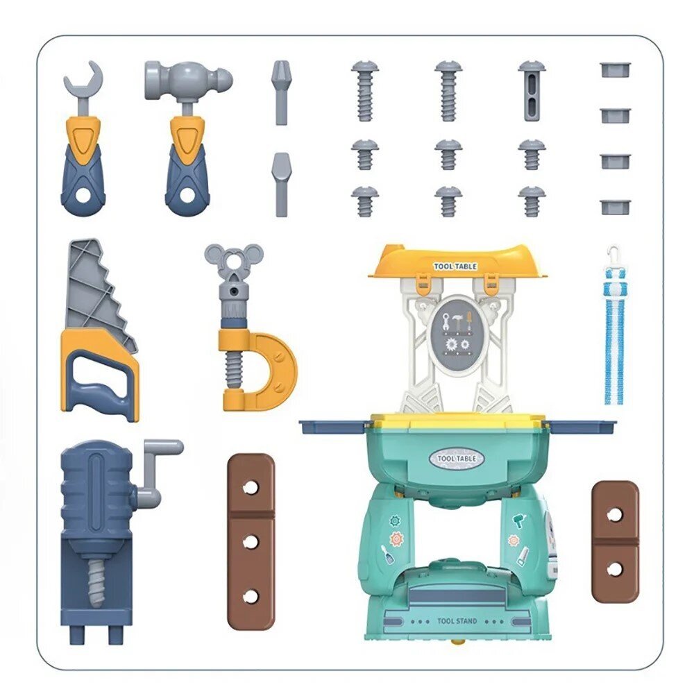 Laste komplekt tööriistadega 2 in 1 Tool Table цена и информация | Poiste mänguasjad | kaup24.ee