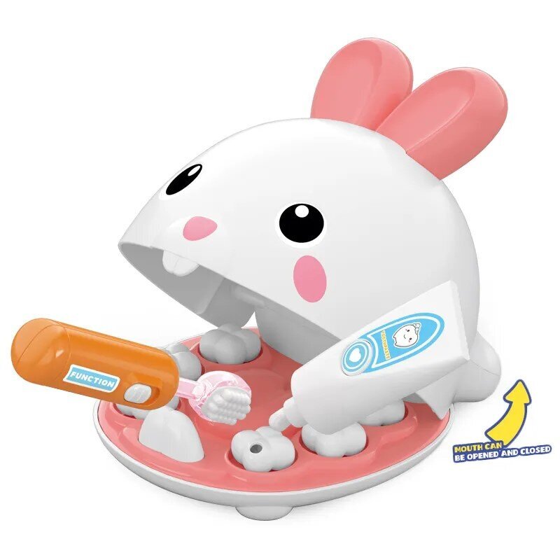 Laste hambaarsti mängukomplekt Rabbit Dental Care hind ja info | Arendavad mänguasjad | kaup24.ee