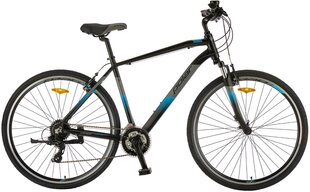 Linnaratas Polar Forester Comp 22 XL, 28", must/sinine цена и информация | Велосипеды | kaup24.ee