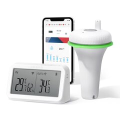 Ujuv basseini termomeeter Inkbird WiFi IBS-P02R, valge hind ja info | Basseinitehnika | kaup24.ee