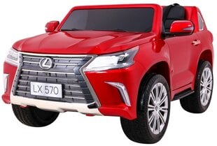 Kahekohaline laste elektriauto Lexus LX570, punane цена и информация | Электромобили для детей | kaup24.ee