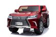 Kahekohaline laste elektriauto Lexus LX570, punane цена и информация | Laste elektriautod | kaup24.ee