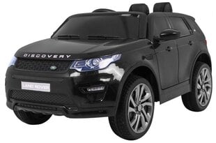 Одноместный детский электрический автомобиль Land Rover Discovery, черный цена и информация | Электромобили для детей | kaup24.ee