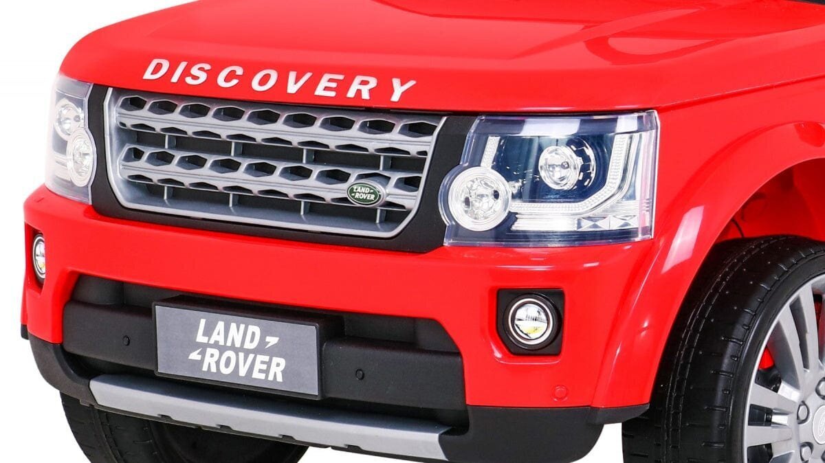 Ühekohaline laste elektriauto Land Rover Discovery, punane цена и информация | Laste elektriautod | kaup24.ee