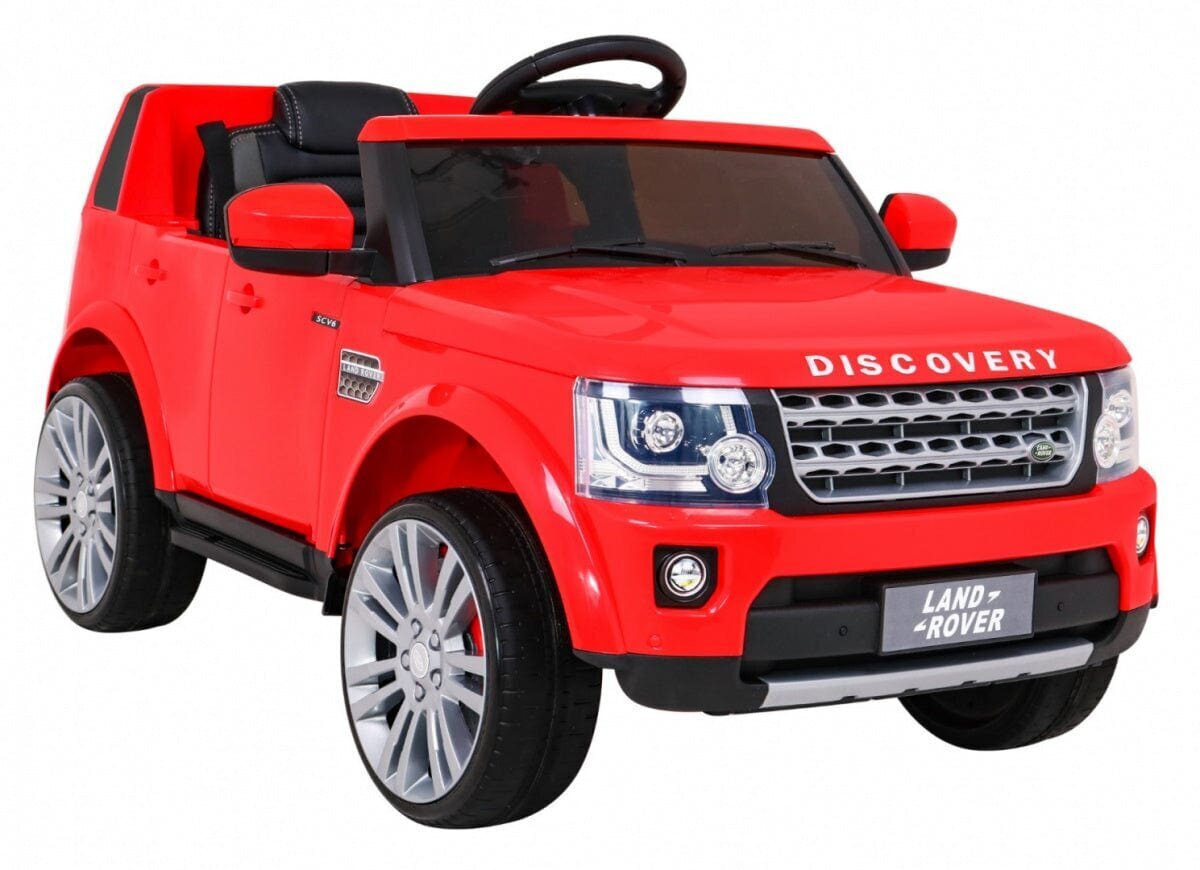 Ühekohaline laste elektriauto Land Rover Discovery, punane hind ja info | Laste elektriautod | kaup24.ee