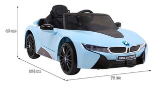 Ühekohaline laste elektriauto BMW I8 Lift, sinine hind ja info | Laste elektriautod | kaup24.ee