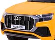 Ühekohaline laste elektriauto Audi Q8 Lift, kollane hind ja info | Laste elektriautod | kaup24.ee