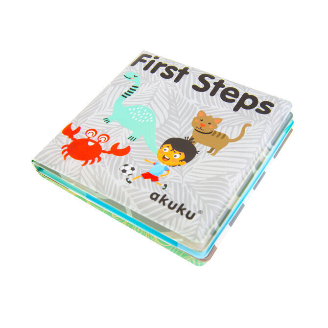 Pehme õpetlik raamat First Steps Akuku, A0477 цена и информация | Imikute mänguasjad | kaup24.ee