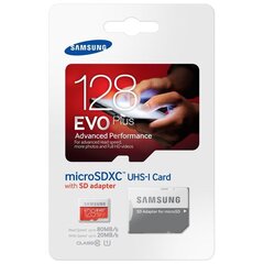 Samsung MicroSD 128 GB hind ja info | Fotoaparaatide mälukaardid | kaup24.ee