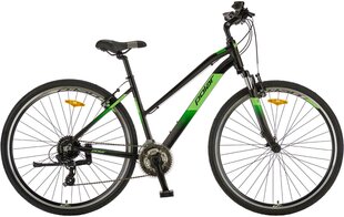 Городской велосипед Polar Forester Comp Lady 22 L, 28", черный/светло-зеленый цена и информация | Велосипеды | kaup24.ee