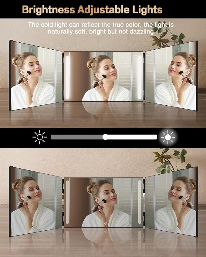 LED valgustusega kosmeetiline peegel hind ja info | Meigikotid, lauapeeglid | kaup24.ee