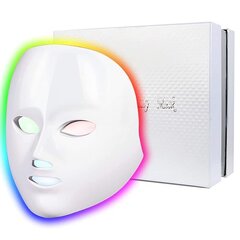 7-цветная светодиодная маска для лица цена и информация | Приборы для ухода за лицом | kaup24.ee