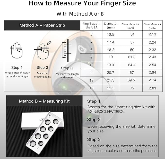 Xuanzhi Amovan Smart Ring Silver hind ja info | Nutivõrud (fitness tracker) | kaup24.ee