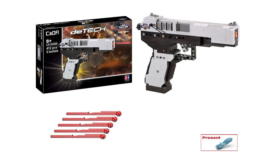 Kokkupandav püstol CaDa Blocks, 412 tk hind ja info | Poiste mänguasjad | kaup24.ee