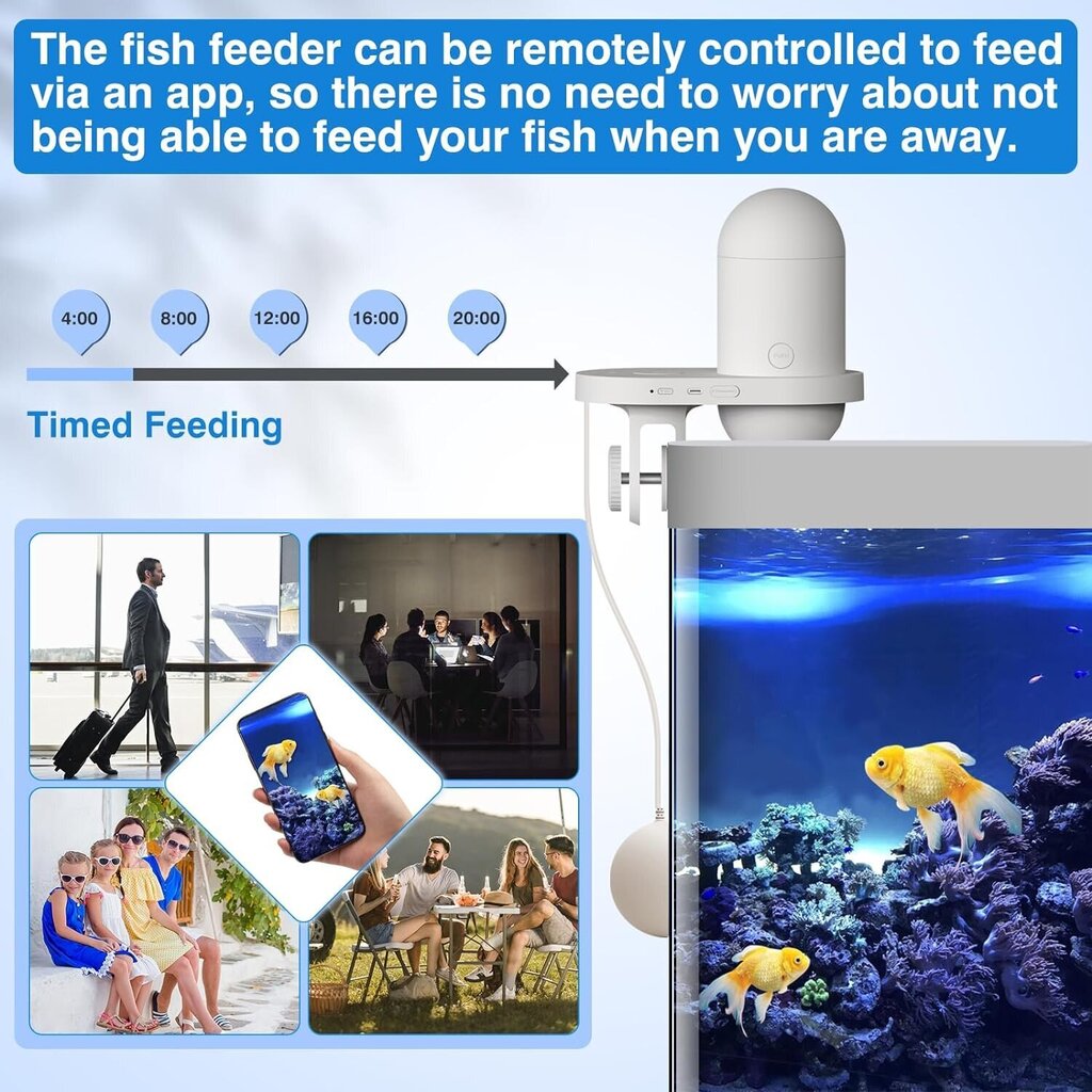 Automaatne kalasöötur kaameraga + APP juhtimine hind ja info | Söödatopsid | kaup24.ee