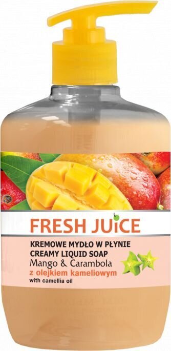 Vedelseep kameeliaõliga Elfa Pharm Fresh Juice Mango&Carambola, 460 ml цена и информация | Seebid | kaup24.ee
