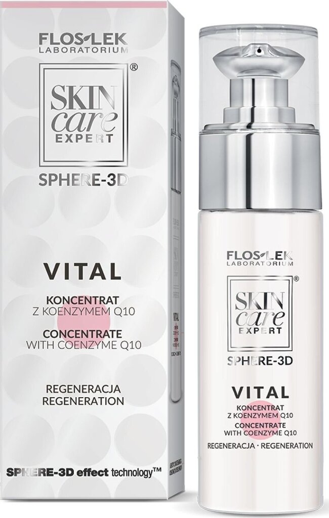 Kortsudevastane näoseerum Floslek Vital Serum Anti-wrinkle concentrate with coenzyme Q10, 30 ml цена и информация | Näoõlid, seerumid | kaup24.ee